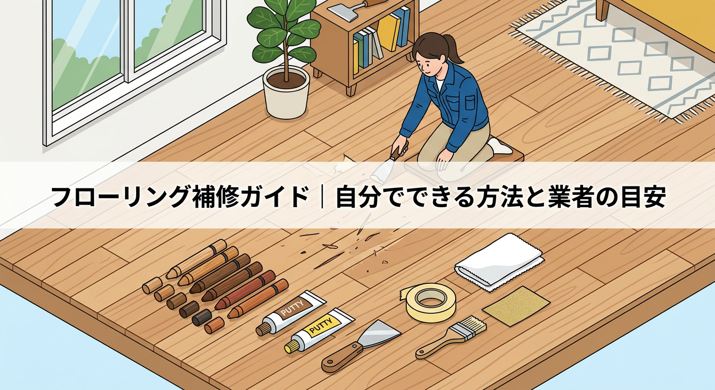 フローリング補修ガイド｜自分でできる方法と業者の目安