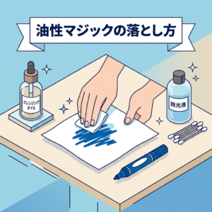 油性のマジックの落とし方｜服・プラスチック・壁を素材別に解決